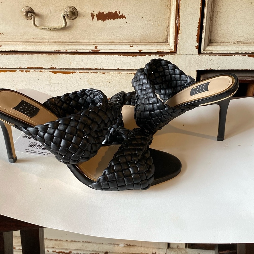 White House Black Market Josslyn Braided Wrap Mid-Heel Sandal Shoes Size…